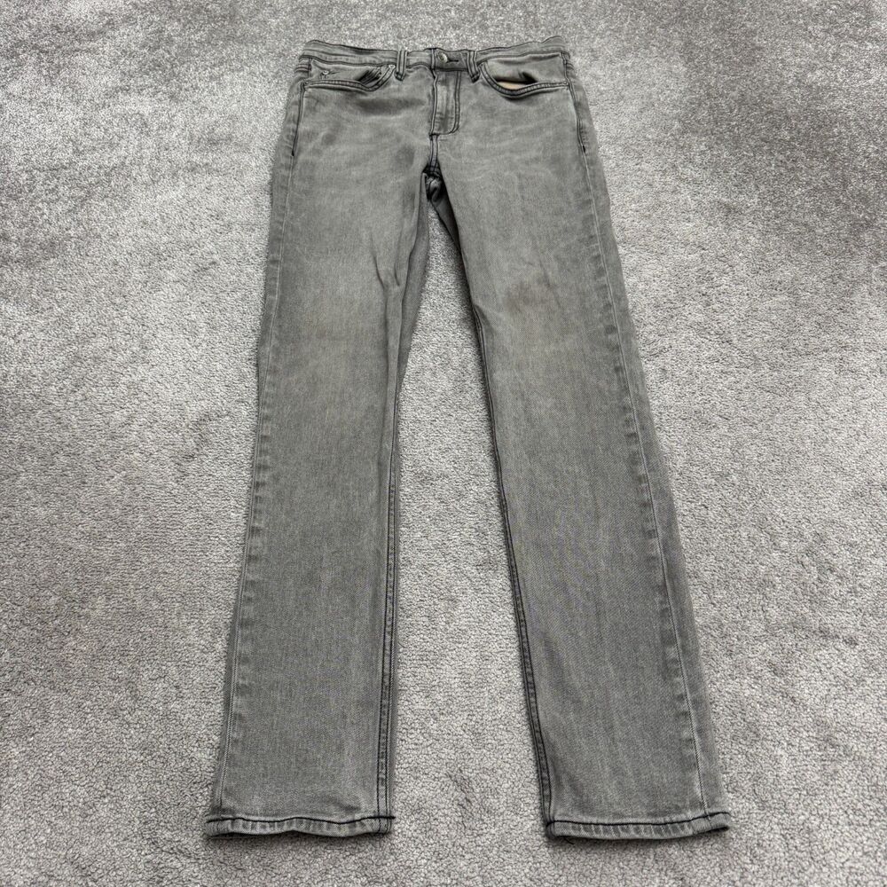 Rag & Bone Fit 2 Slim Straight Denim Jeans Mens 30x32 Greyson Charcoal Stretch
